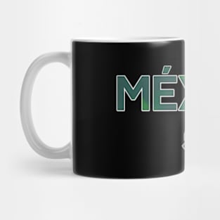 Mexican National Football Team Mexico Camo Text Crest Mug